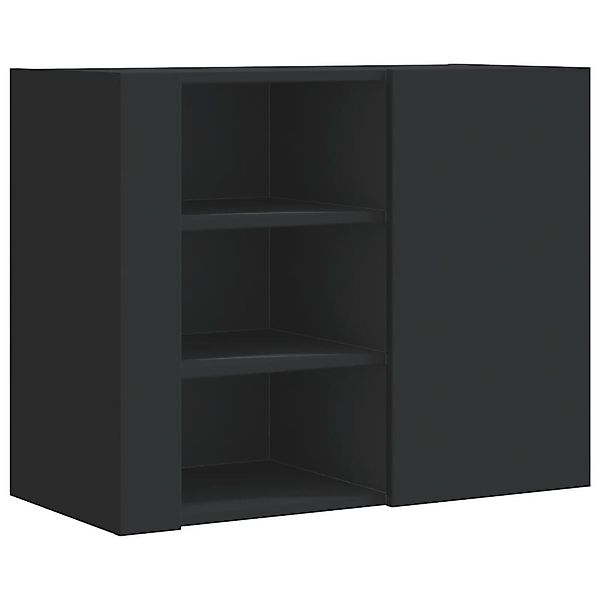 vidaXL Regal Wandregal Schwarz 75x35x60 cm günstig online kaufen