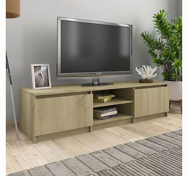 furnicato TV-Schrank Sonoma-Eiche 140x40x35,5 cm Holzwerkstoff günstig online kaufen