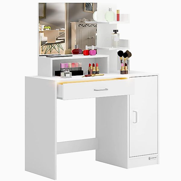 Schminktisch Jocelyn Weiß 140x90x40cm günstig online kaufen