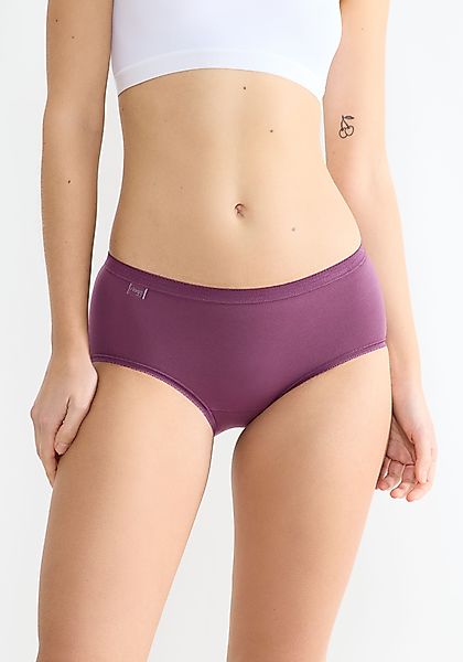 sloggi Midislip "Basic+" 3er Pack, Baumwollmix, klassischer Stil, mittelhoh günstig online kaufen