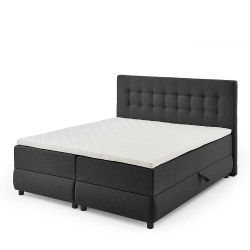 Polsterbett mit Bettkasten in Anthrazit 55 cm Einstiegshöhe günstig online kaufen