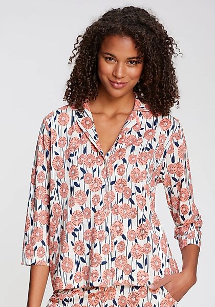 Vivance Dreams Pyjamaoberteil, Mit schönem Alloverdruck günstig online kaufen