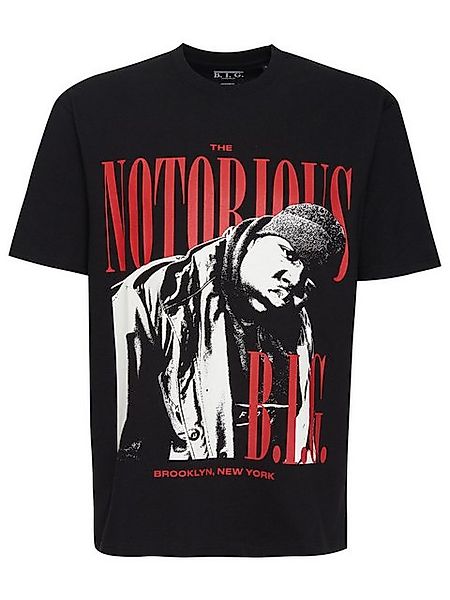 Recovered T-Shirt The Notorious B.I.G Red Script im zeitlosen Design günstig online kaufen