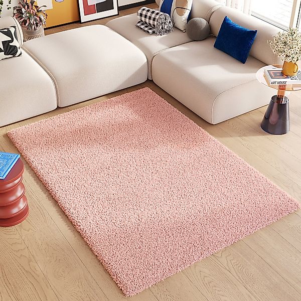 Tapiso Hochflor-Teppich ESSENCE, rechteckig, Höhe: 40 mm, Wohnzimmer, Schla günstig online kaufen