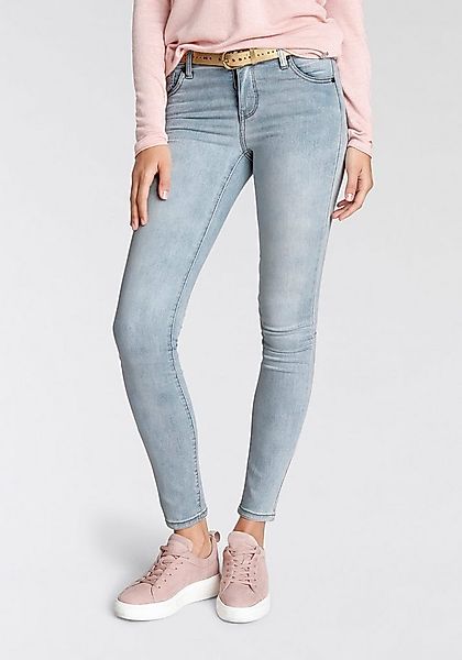 Tamaris Skinny-fit-Jeans schmale Beinweite, mit Gürtelschlaufenbund, mit Me günstig online kaufen