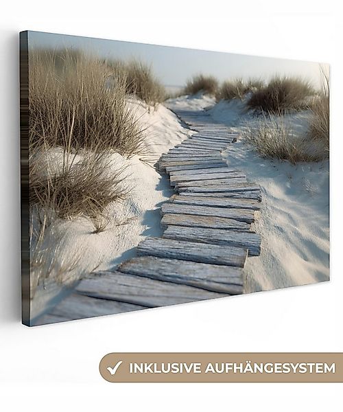OneMillionCanvasses® Leinwandbild Pfad - Regale - Dünen - Gras, Fotodruck ( günstig online kaufen
