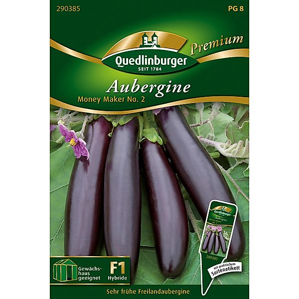 Quedlinburger Freiland-Aubergine Moneymaker No. 2 Zoll Loses Saatgut günstig online kaufen