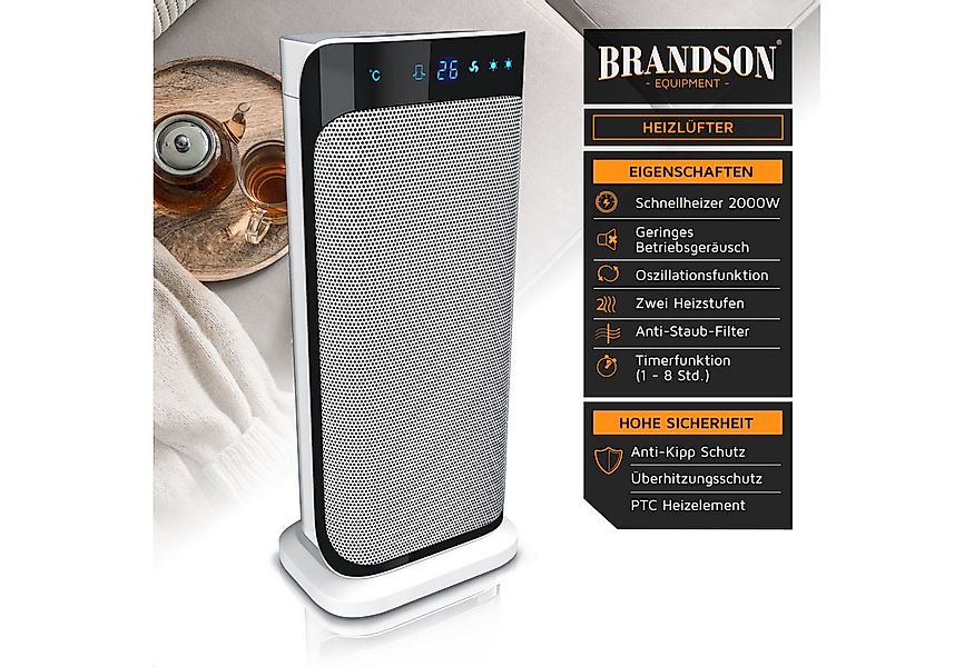 Brandson Heizlüfter Fernbedienung, energiesparend, leise, Oszillation, Kera günstig online kaufen
