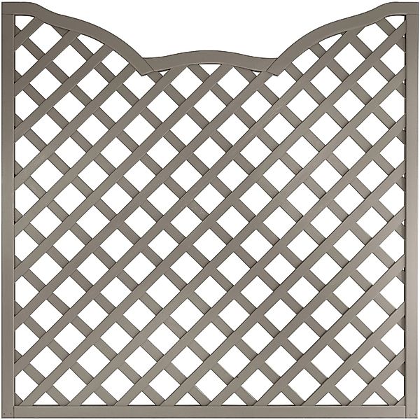 Zaunelement Calais LS Gitter-Bogen 180 cm x 180 cm Grau FSC günstig online kaufen