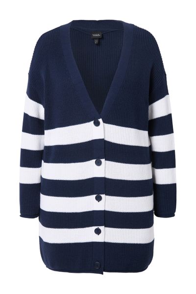Ulla Popken Strickjacke Strickjacke Streifen Boxy günstig online kaufen