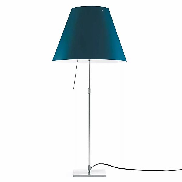 Luceplan Costanza Tischlampe D13i aluminium/blau günstig online kaufen