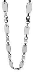 AKZENT Edelstahlkette Reto Edelstahl Plattenkette, gravurfähig günstig online kaufen