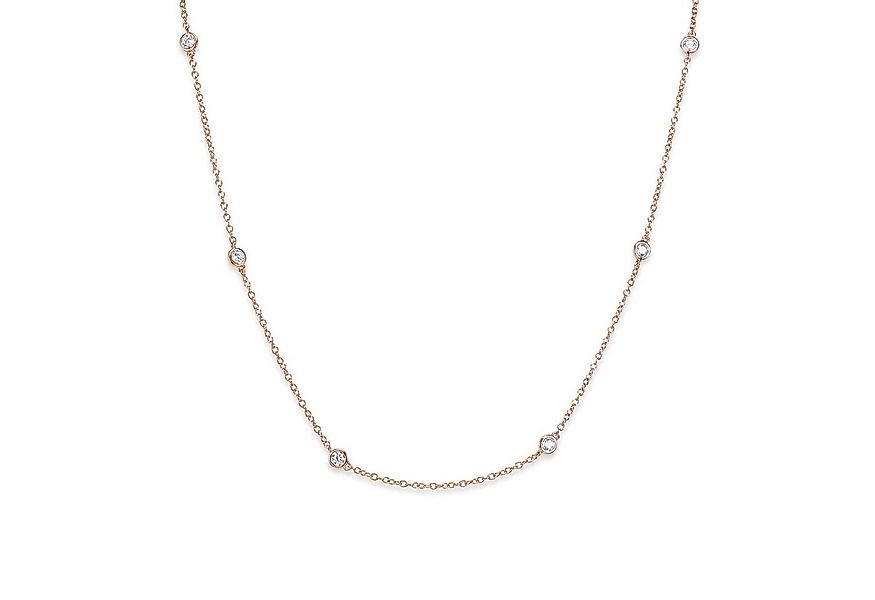 Materia Collierkettchen Damen Collier Rosegold 925 Silber CO-29-Rose, mit e günstig online kaufen