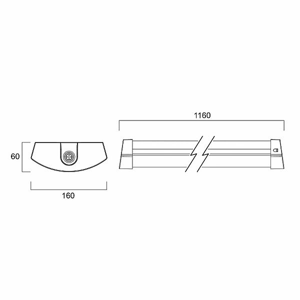 Sylvania LED-Deckenleuchte Deltawing, 116 cm, IP44, 840 günstig online kaufen