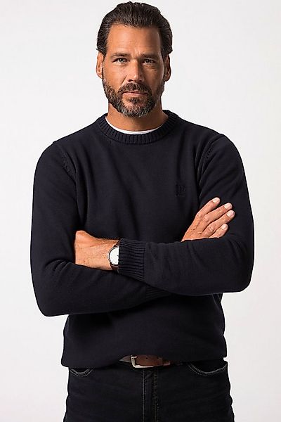 JP1880 Rundhalspullover Pullover Rundhals Baumwolle günstig online kaufen