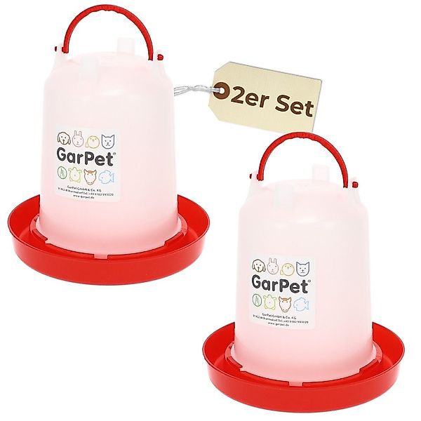 GarPet Wasserspender 2x Hühnertränke 3 L günstig online kaufen