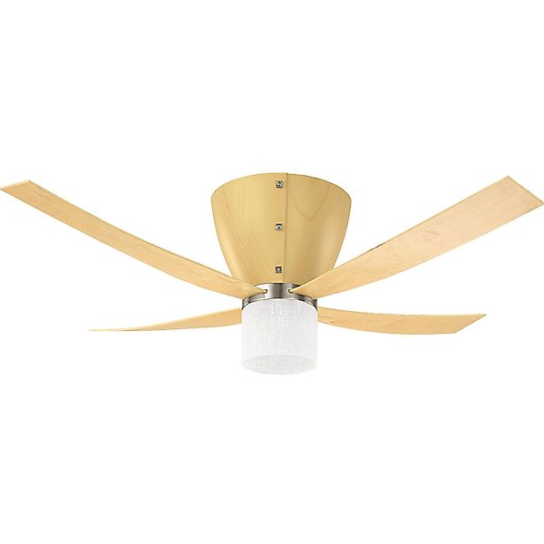 HUNTER FANS Deckenventilator Valhalla Buche Hell 132 cm mit Beleuchtung und günstig online kaufen