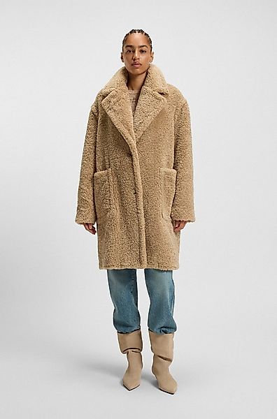 BOSS ORANGE Kurzmantel Catedy Premium Damenmode aus softem Teddy, Relaxed F günstig online kaufen