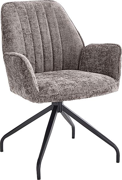 Home affaire Drehstuhl »Campanet« () 2 Stk. Bouclé moderner Drehstuhl mit g günstig online kaufen