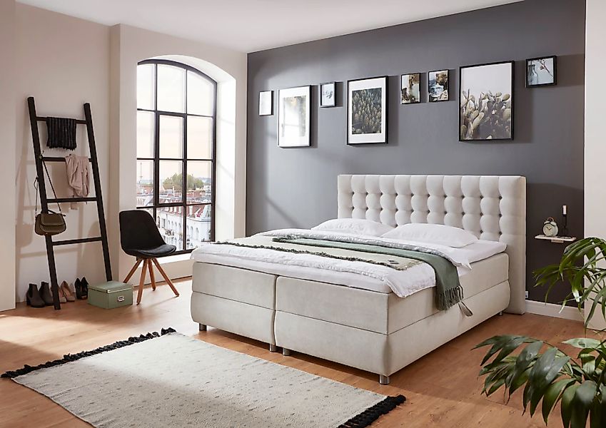 ATLANTIC home collection Boxspringbett "Tina" mit Bettkasten und Topper, au günstig online kaufen