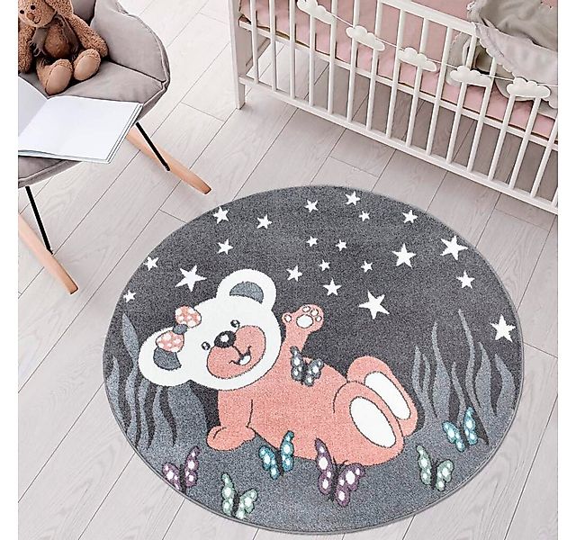 Carpet City Kinderteppich ANIME916, rund, Höhe: 11 mm, Kinderzimmer Teppich günstig online kaufen