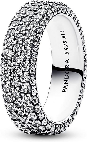 Pandora Fingerring Pandora Timeless Dreireihiger Pavé Ring 192634C01 Damenr günstig online kaufen