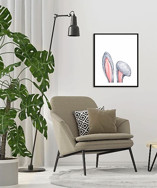 queence Bild "Alco" Haustiere  Kunst 1 Stk. tlg. HD Premium Poster-Druck in günstig online kaufen