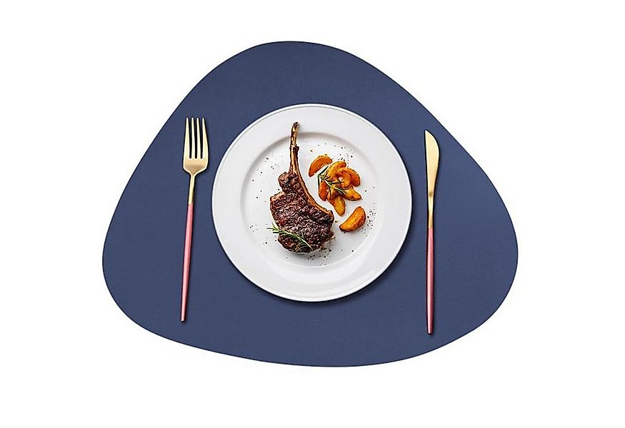 STILVORA Platzset 4er-set Tischset rutschfest Leder Tischuntersetzer für Es günstig online kaufen