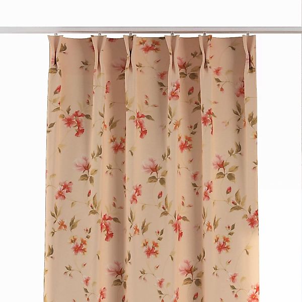 Vorhang mit flämischen 2-er Falten, creme-rosa, Londres (143-88) günstig online kaufen