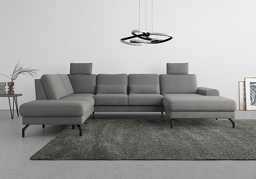 sit&more Wohnlandschaft "Cinturo U-Form", inklusive Sitztiefenverstellung u günstig online kaufen