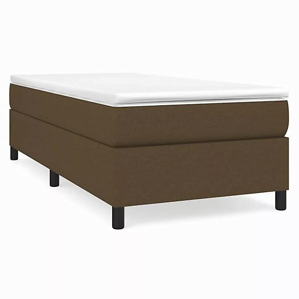 furnicato Bett Boxspringbett mit Matratze Dunkelbraun 90x200 cm Stoff (1-tl günstig online kaufen