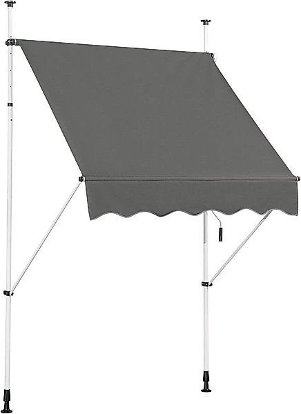 COSTWAY Klemmmarkise 150cm breit, höhenverstellbar 200-300cm, günstig online kaufen