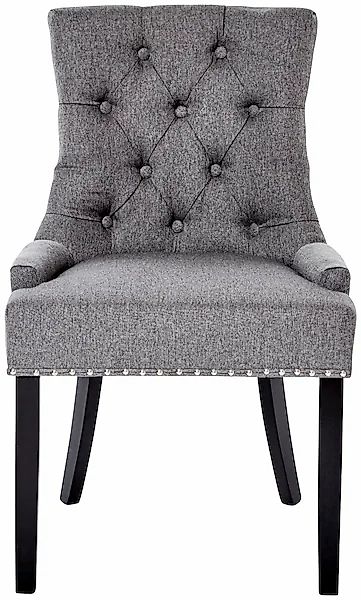 Jahnke Esszimmerstuhl »SAVIK DEVON«, 1 St., Webstoff, Chesterfield-Look & N günstig online kaufen