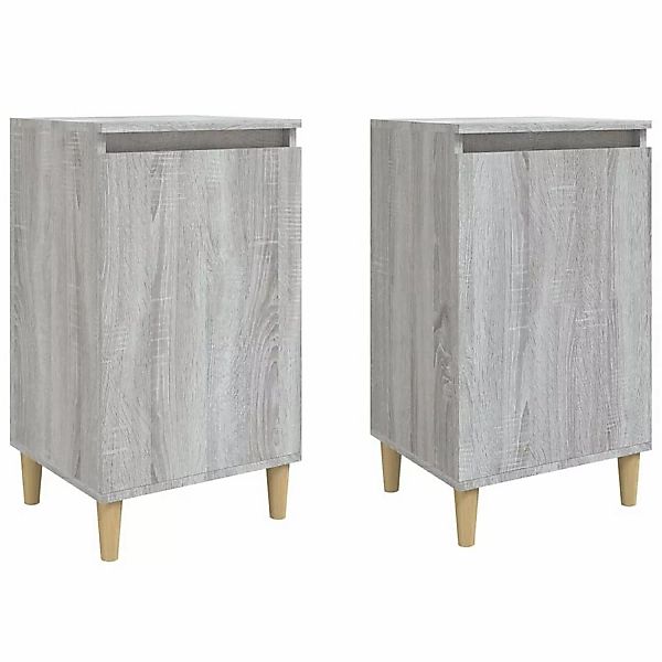 Vidaxl Nachttische 2 Stk. Grau Sonoma 40x35x70 Cm Holzwerkstoff günstig online kaufen