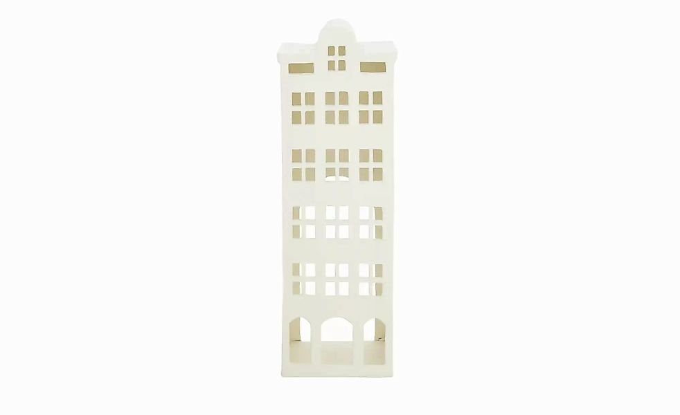 HOME STORY Windlicht Haus   ¦ creme ¦ Aluminium ¦ Maße (cm): B: 24 H: 70 T: günstig online kaufen