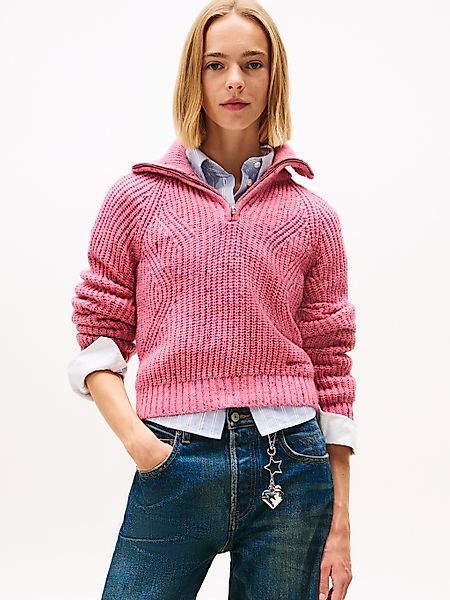 Tommy Jeans Troyer "TJW NEP 1/4 ZIP SWEATER" günstig online kaufen