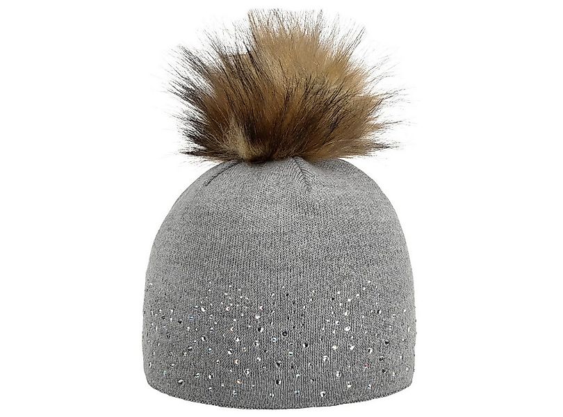 Eisbär Bommelmütze (1-St) Strickmütze mit Futter, Made in the EU günstig online kaufen