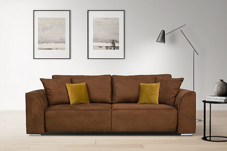 OTTO home 3-Sitzer "BEATRICE, B: 250 cm - wahlweise mit Bettfunktion" u. Be günstig online kaufen