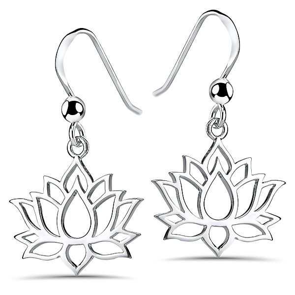 Materia Paar Ohrhaken Damen Lotus / günstig online kaufen