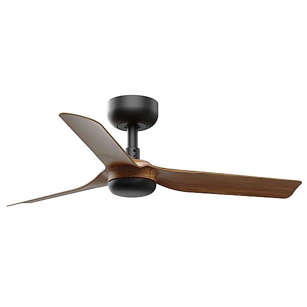 FARO Energiespar Deckenventilator mit Fernbedienung Mini Punt 90 cm Schwarz günstig online kaufen