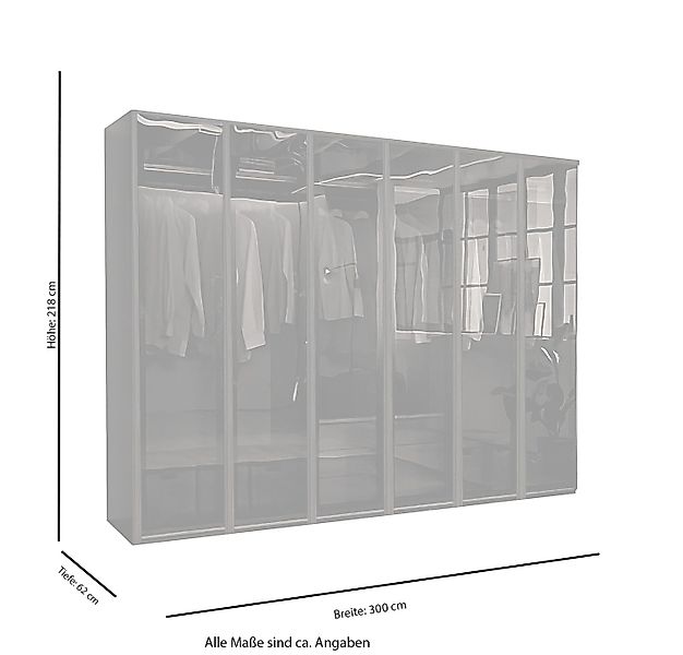 BENEDO MÖBEL Kleiderschrank Monaco 300cm inkl. günstig online kaufen