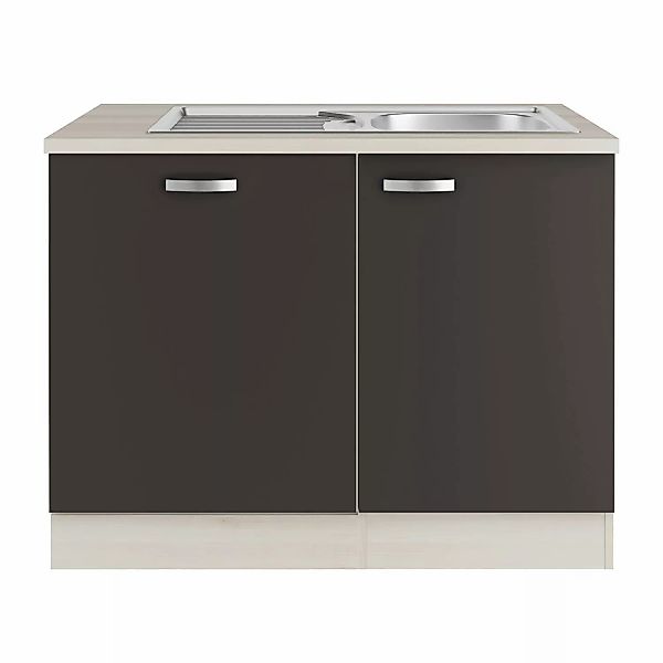 OPTIFIT Faro220 Spülenschrank-Set Anthrazit günstig online kaufen