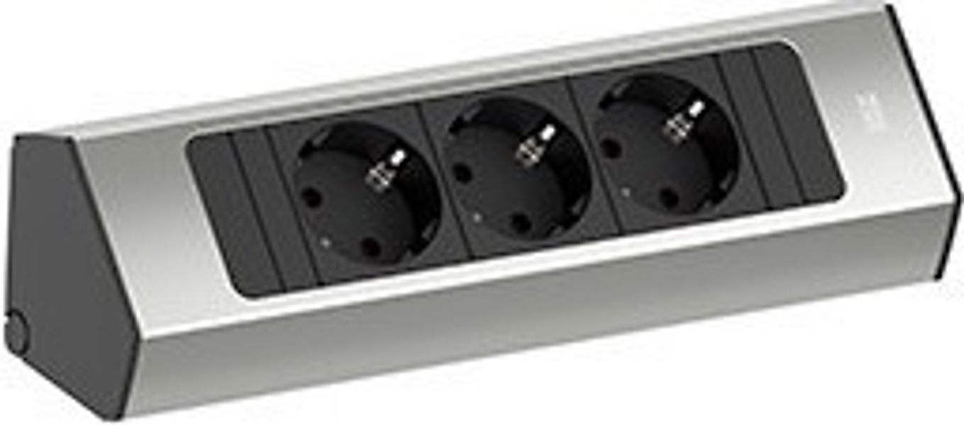 Bachmann CASIA Steckdosenleiste 2m Edelstahl-Optik 932.000 - 932000 günstig online kaufen