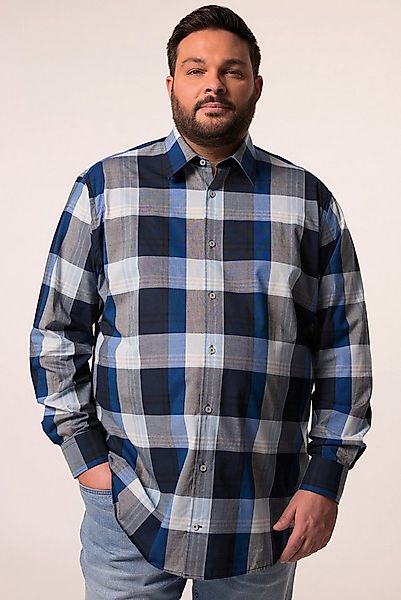 Men Plus Businesshemd Karohemd Langarm Kentkragen Comfort Fit günstig online kaufen