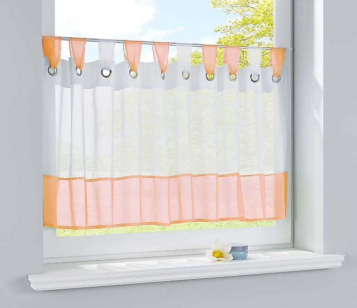 Gardinenbox Scheibengardine, Schlaufen (1 St), transparent, günstig online kaufen