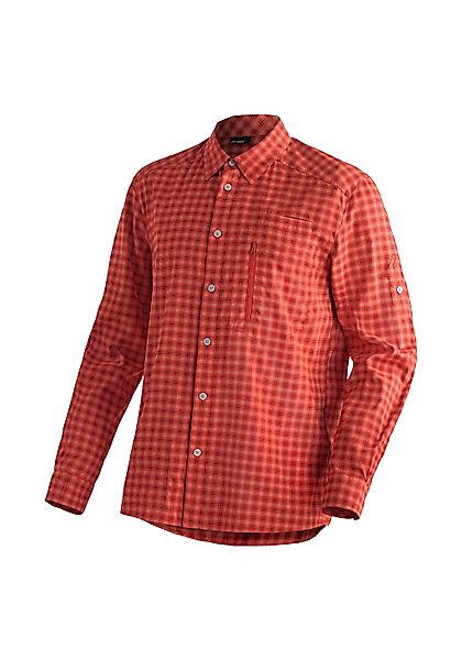 Maier Sports Funktionshemd "Mats L/S" Herren Hemd langarm, karriertes Freiz günstig online kaufen
