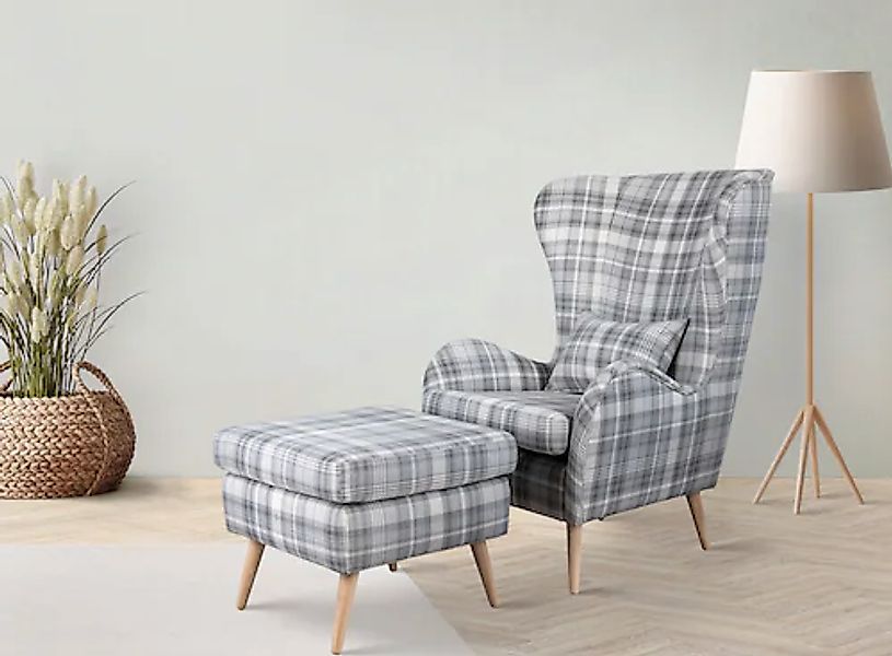 Home affaire Polstergarnitur »Charles« groß und gemütlich im moderner Optik günstig online kaufen