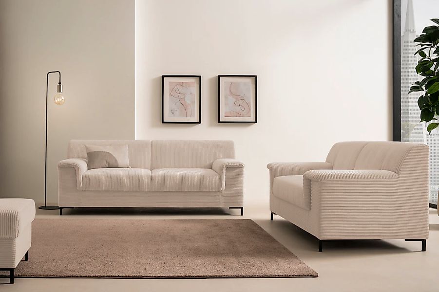 INOSIGN Polstergarnitur "Jamie 2, auch in Cord, Set: bestehend aus 1,5- und günstig online kaufen