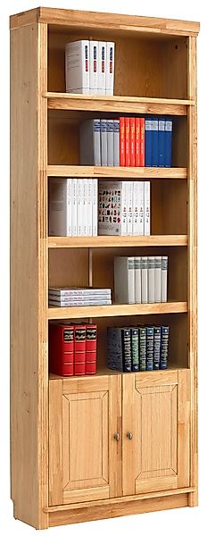 Home affaire Bücherregal "Soeren" aus massiver Kiefer, Höhe 220 cm, mit 2 H günstig online kaufen