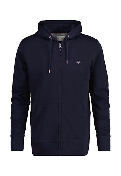 Gant Kapuzensweatjacke "REG SHIELD FULL ZIP HOODIE" mit Logostickerei auf d günstig online kaufen